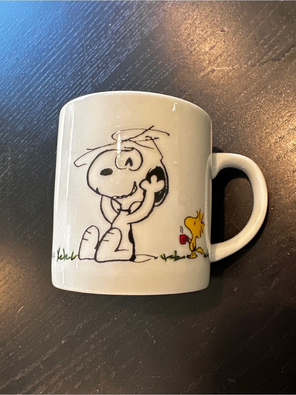 Peanuts Snoopy & Woodstock White Ceramic Coffee Mug